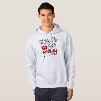 Nice tot bewezen Naughty - Grappig kerstfeest Hoodie