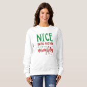 Nice tot bewezen Naughty Trui (Voorkant volledig)