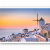 Nice uitzicht van Santorini Griekenland Sticker (Voorkant)