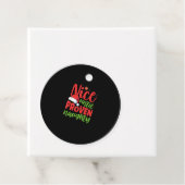 Nice Until Proven Naughty Christmas Bedankjes Labels (In situ)