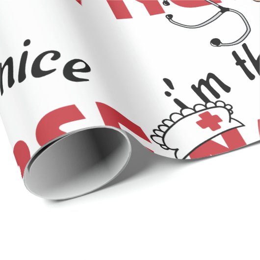 Nice verpleegster cadeaupapier (Rol Hoek)