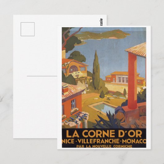 Nice Villefranche Monaco  Briefkaart (Voorkant / Achterkant)