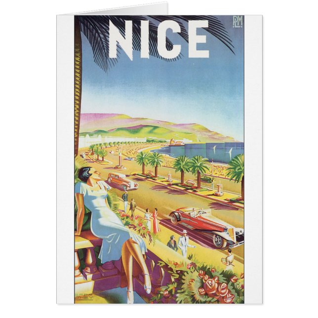 NICE Vintage Travel Poster (Voorkant)
