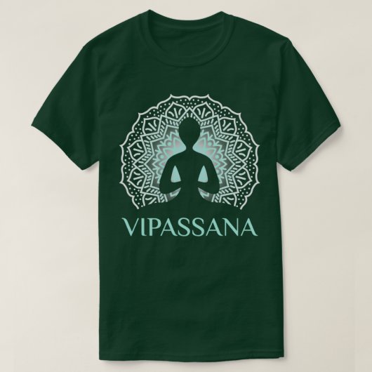 Nice vipassana meditatie design t-shirt (Design voorkant)