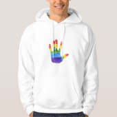 NICE WHIT HOODIE : LGTB+ SUPPORTIEF (Voorkant)