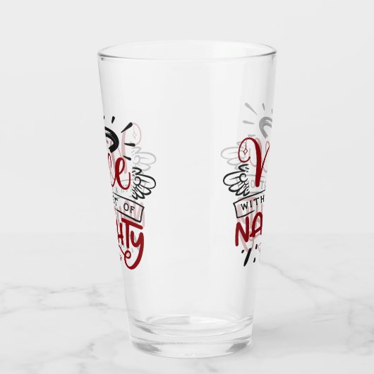Nice With Hint of Naughty | Fun Christmas Holiday Glas (Links)