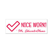 "NICE WORK!" Rubberstempel voor toewijzing Zelfinktende Stempel (Design)