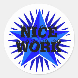 NICE WORK STICKER