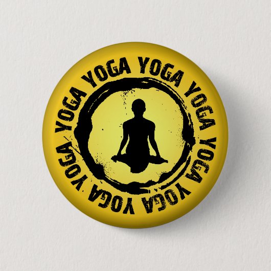 Nice Yoga Seal Ronde Button 5,7 Cm (Voorkant)