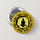 Nice Yoga Seal Ronde Button 5,7 Cm (Voorkant /achterkant)