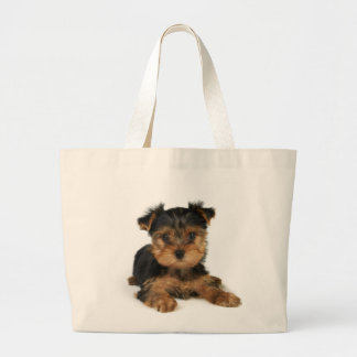 Nice yorkie grote tote bag
