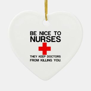 NICE ZIJN OM HUN DOCTORS TE HOUDEN KERAMISCH ORNAMENT