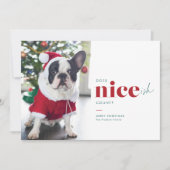 Niceish Funny Dog kerstKaarten Feestdagenkaart (Voorkant)