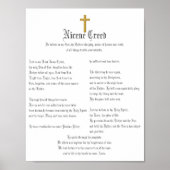 Nicene Creed and Cross Poster (Voorkant)