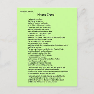 Nicene Creed Briefkaart ~
