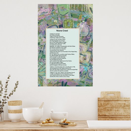 Nicene Creed Christelijk Print (Keuken)