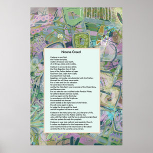 Nicene Creed Christelijk Print