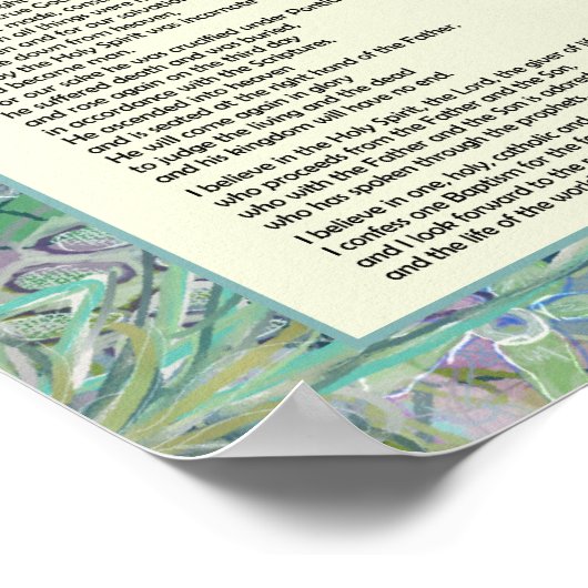 Nicene Creed Christelijk Print (Hoek)