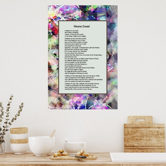 Nicene Creed Christelijk Print (Keuken)