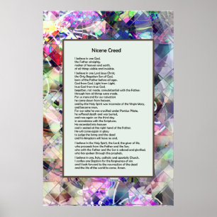 Nicene Creed Christelijk Print