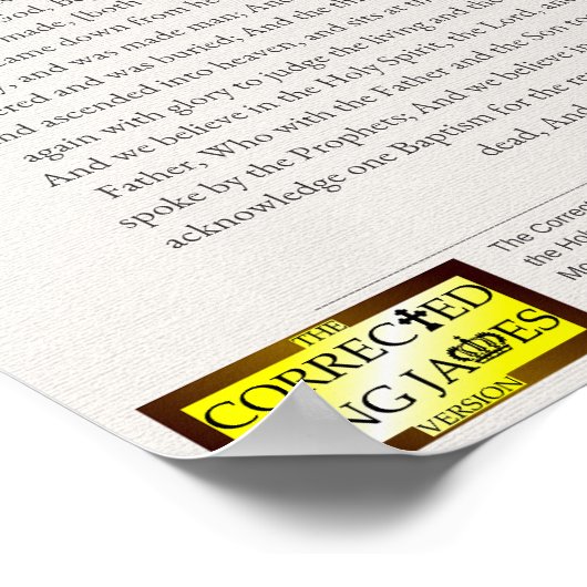 Nicene Creed Poster (Hoek)