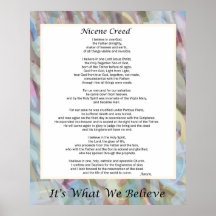 Nicene Creed Poster 24 x 30 inch