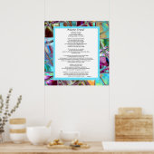 Nicene Creed Poster Christelijke Prayer Wall Art (Keuken)