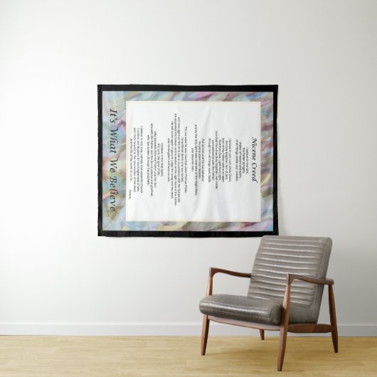 Nicene Creed Tapestry Christelijk Credo Decor Wandkleed (In Situ (horizontaal))