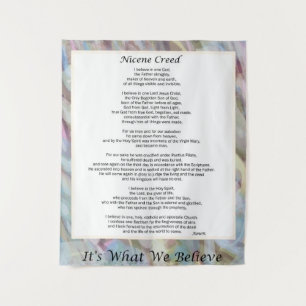 Nicene Creed Tapestry Christelijk Prayer Decor Wandkleed