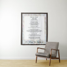 Nicene Creed Tapestry Christelijk Prayer Decor