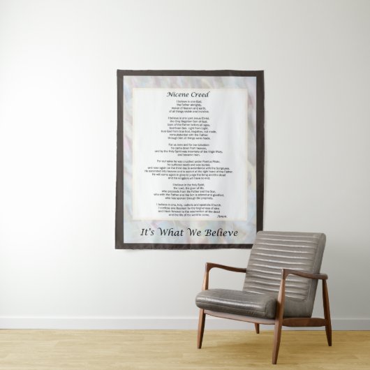 Nicene Creed Tapestry Christelijk Prayer Decor Wandkleed (In situ)