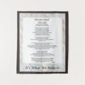 Nicene Creed Tapestry Christelijk Prayer Decor Wandkleed (Voorkant)