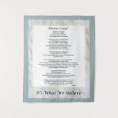 Nicene Creed Tapestry Prayer Wall Decor Wandkleed (Voorkant)