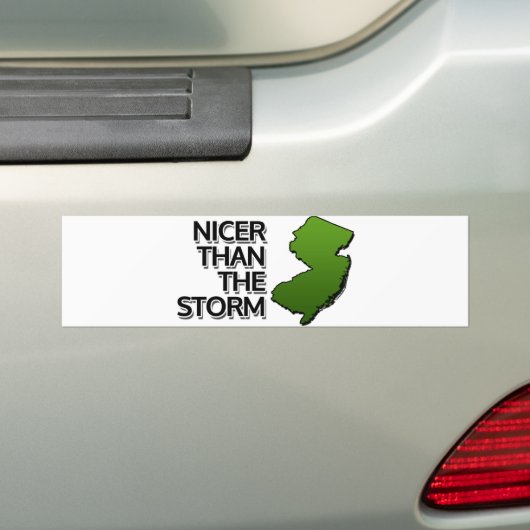 Nicer dan het storm bumpersticker (Op auto)