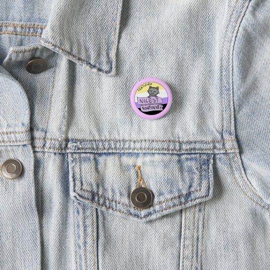 Nicest Nonbinary Ronde Button 3,2 Cm (In situ)