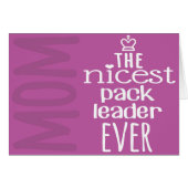 Nicest pack-leider ooit - een kaart van de hond (Voorkant Horizontaal)