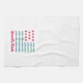 Niceville, Florida Ocean Wave Flag Kitchen Towel Theedoek (Horizontaal)
