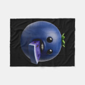 Niche Fruits Funny Blueberry Meme Brainrot Surreal Fleece Deken (Voorkant (Horizontaal))
