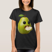Niche Fruits Funny Pear Meme Brainrot Surreal T-shirt (Voorkant)