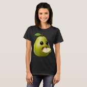 Niche Fruits Funny Pear Meme Brainrot Surreal T-shirt (Voorkant volledig)