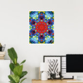 Niche Kinestische Collage Kaleidoscoop Poster (Thuiskantoor)