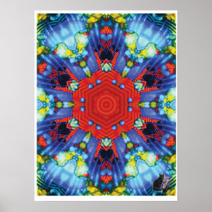 Niche Kinestische Collage Kaleidoscoop Poster