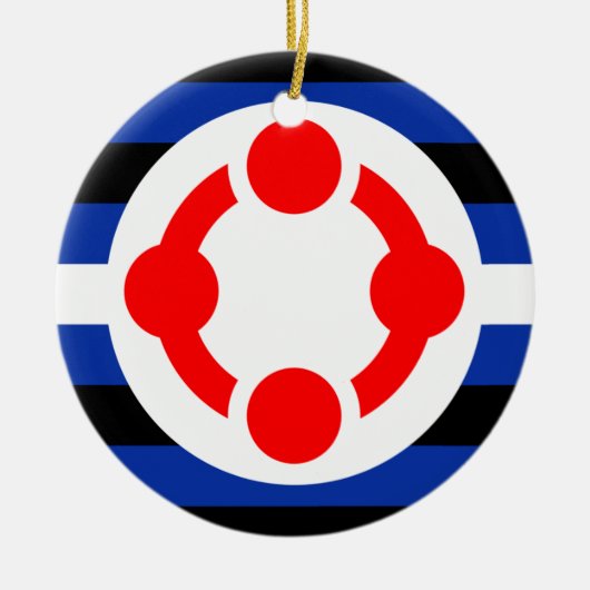 Niche Pride Flag (origineel) Keramisch Ornament (Voorkant)