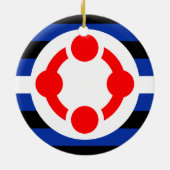 Niche Pride Flag (origineel) Keramisch Ornament (Achterkant)