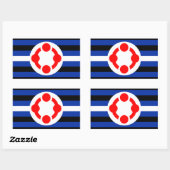 Niche Pride Flag (origineel) Rechthoekige Sticker (Vel)