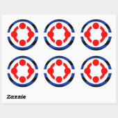 Niche Pride Flag (origineel) Ronde Sticker (Vel)