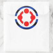 Niche Pride Flag (origineel) Ronde Sticker (Tas)