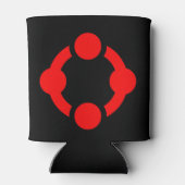 Niche Pride-vlag (Zwart) Blikjeskoeler (Achterkant)