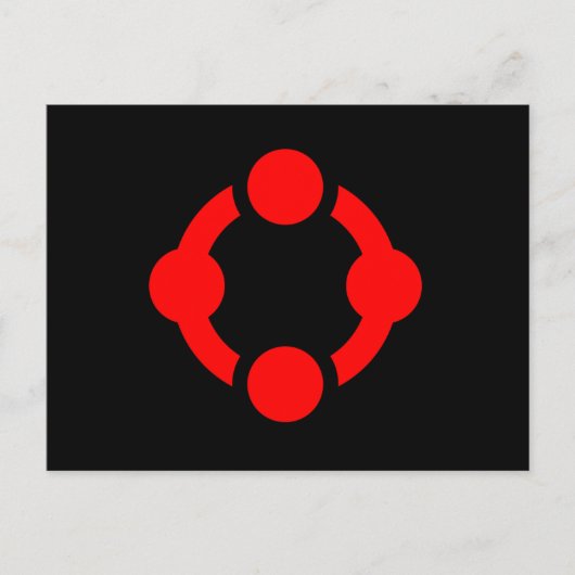 Niche Pride-vlag (Zwart) Briefkaart (Voorkant)