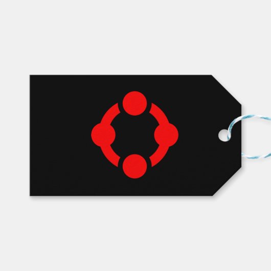 Niche Pride-vlag (Zwart) Cadeaulabel (Voorkant (Horizontaal))